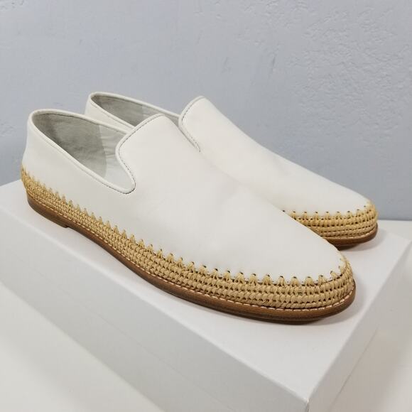 Vince Jalen White Slip On Espadrilles Loafer Flat Size 11 - Picture 4 of 8